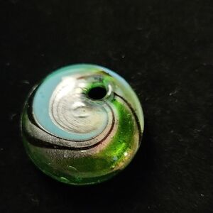 Green and Blue Swirl Glass Pendant